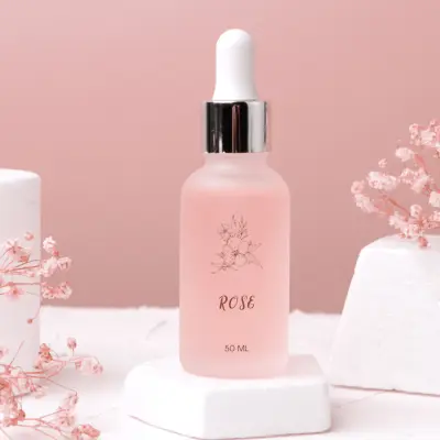 Pastel Pink Feminine Skincare Mockup