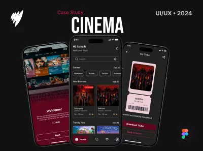 Cinema Booking Ticket App – UX/UI Design