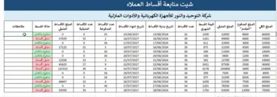 تجنب الأخطاء وتابع اقساط العملاء بكل سهولة