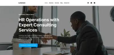 تطوير موقع تعريفي متكامل لشركة خدمات أعمال