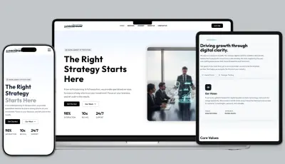 بناء موقع إلكتروني عصري لوكالة Digital Marketing