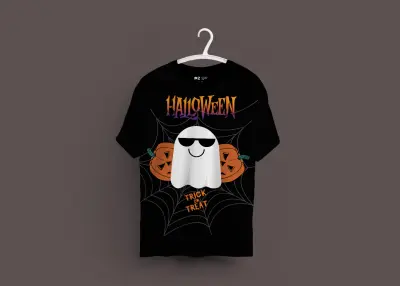 Halloween Logo & Branding Concept - T-Shirt