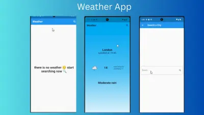 تطبيق الطقس التفاعلي – Flutter Weather App