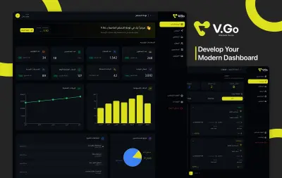 تطوير لوحة تحكم احترافية لإدارة تطبيق توصيل متعدد الأدوار