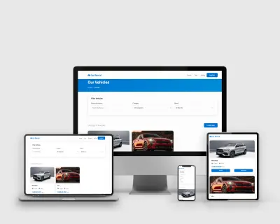 تطوير نظام متكامل لإدارة السيارات والحجوزات والعملاء مع لوحة تحكم احترافية وقاعدة بيانات SQL Server.
