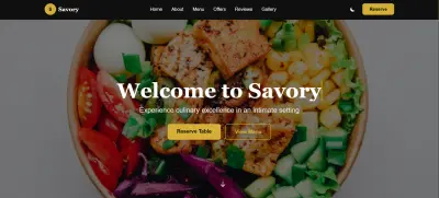 Restaurant Landing Page
