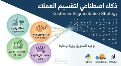 تقسيم العملاء: استراتيجية تسويقية موجهة (Customer Segmentation: Targeted Marketing Strategy Analysis)