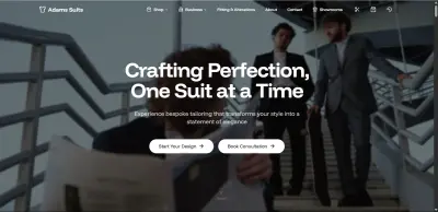 تصميم وتطوير موقع ادمز سوتس لعرض وطلب البدل والتفصيل حسب الطلب