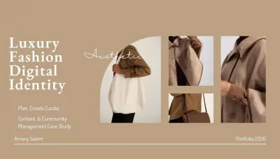 إدارة محتوى وصناعة هوية بصرية لبراند أزياء كويتي (Fashion Brand Management)