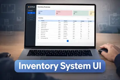 Inventory Management Dashboard – HTML, Bootstrap, JavaScript