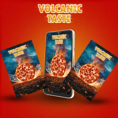 دمج صور إبداعي لإعلان منتج "سبايسي"