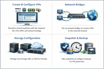Virtual Machine Setup using VMware or Proxmox