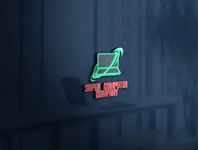 تصميم لوجو ( شعار ) لــ  شركة كمبيوتر بشكل أحترافي