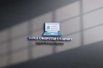 تصميم لوجو ( شعار )  لهوية بصرية بشكل أحترافي ل شركة كمبيوتر تجارية