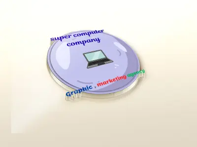 تصميم لوجو ( شعار )  لهوية بصرية بشكل أحترافي ل شركة Super Computer Company