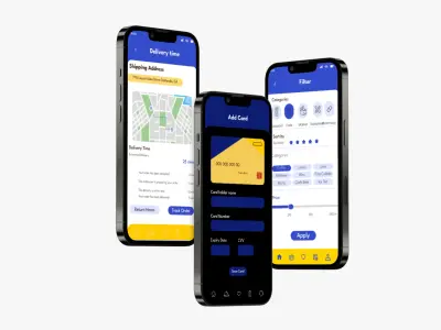 Modern Home Page UI Design Delivery App