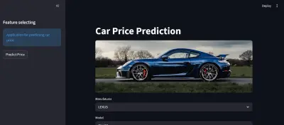 نظام تنبؤ بأسعار السيارات باستخدام Machine Learning مع لوحة تحكم تفاعلية عبر Streamlit