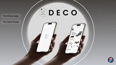 Deco modern furniture mobile app UI