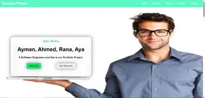 تصميم وتطوير موقع بورتفوليو شخصي (Front-end)