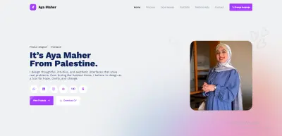 مجموعه من مشاريعي في عمل المواقع الشخصيه