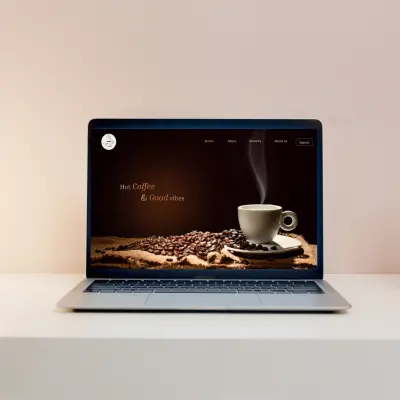تصميم تجربة و واجهة مستخدم UI/UX لموقع coffee shop