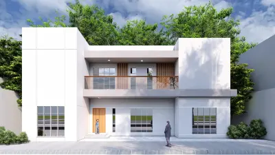 تصميم واظهار الواجهات والمناظير الخارجية بجودة عالية