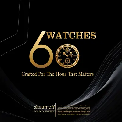تصميم الهوية البصرية لعلامة الساعات الفاخرة "60 Watches"