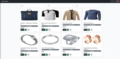 React E-Commerce Store