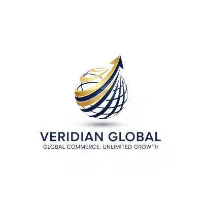 تصميم هوية بصرية وشعار لشركة تجارة دولية واستشارات نمو (Veridian Global).
