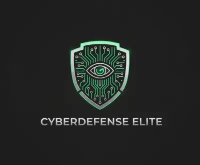 تصميم شعار وهوية بصرية لمركز "CyberDefense Elite" المتخصص في الحلول الأمنية المتقدمة.