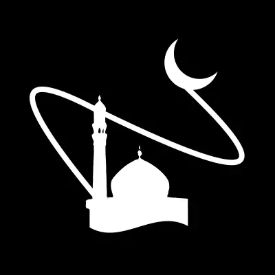 لوجو ابيض واسود للمسجد