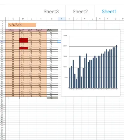 نظام الرواتب والخصومات
