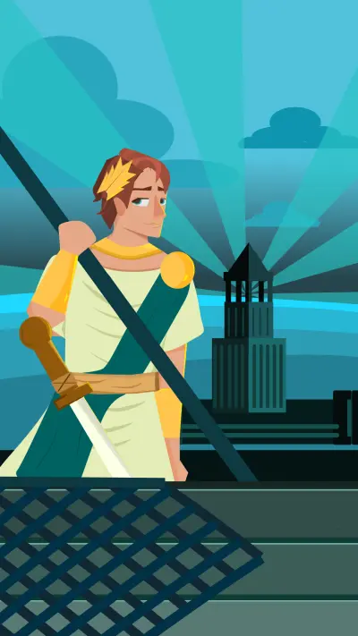 تصميم مشهد لفنار الاسكندرية القديمة