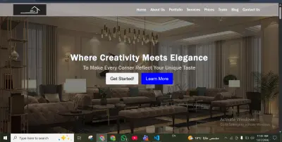 Interior & Space Design Business Website