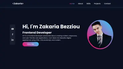 تصميم موقع بورتفوليو شخصي احترافي وعصري لعرض المهارات والأعمال