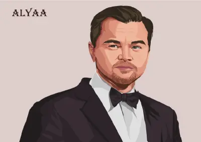رسمة بورتريه بأسلوب الـ Vector Art