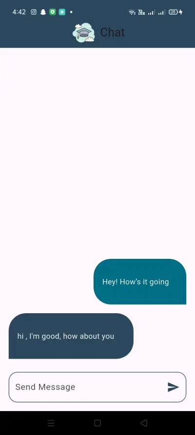 تطبيق محادثة فوري ذكي (Chat App)