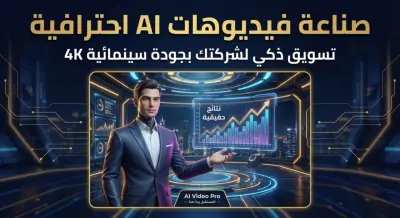 تصميم فيديو ترويجي احترافي بالذكاء الاصطناعي AI لشركتك بجودة عالية