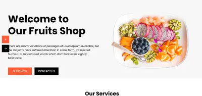 متجر إلكتروني لبيع الفواكه الطازجة