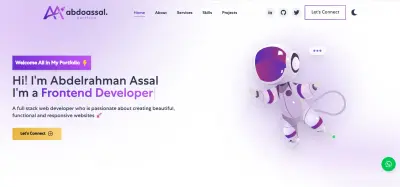 تصميم وتطوير معرض أعمال شخصي تفاعلي (Portfolio)