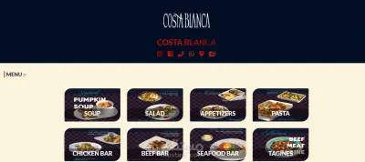 costa blanca resturant website