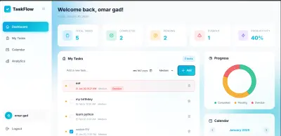 Full-Stack Task Management Dashboard - TaskFlow