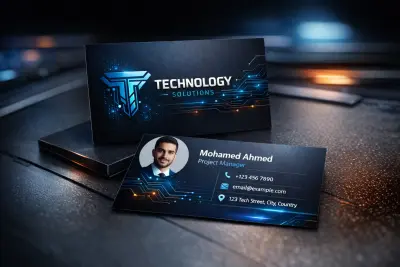 تصميم كروت شخصية احترافية تعكس هوية شركتك