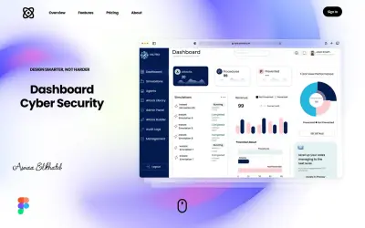 Cyber Security Dashboard UI/UX Design