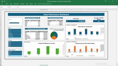 إنشاء لوحة معلومات تفاعلية (Dashboard) باستخدام Microsoft Excel