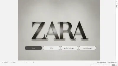 تحليل المبيعات ازارا  zara sales