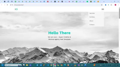 تصميم برتفوليو شخصي