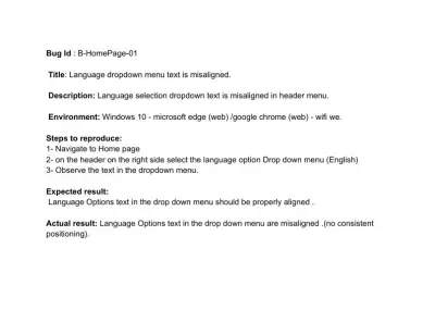 تقارير الأخطاء (Bug Reports)