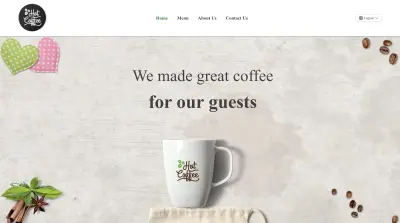 coffee shop menu مشروع قائمة المقهى