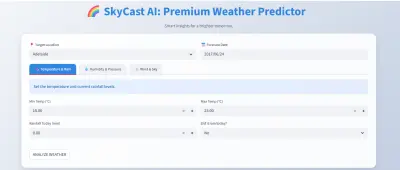 SkyCast AI – نظام ذكي للتنبؤ بالطقس
